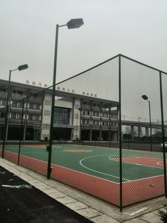 重庆轨道集团消防队硅PU塑胶篮球场