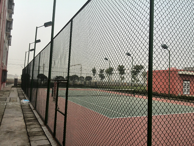 重庆轨道消防队硅PU塑胶网球场