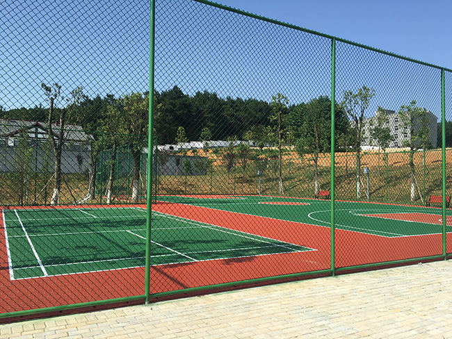 重庆渝北中学教育基地塑胶篮球场