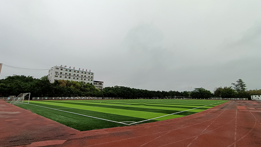 重庆合川大石中学人造草足球场